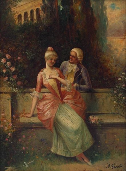 The Proposal by A. Secola, c.1890